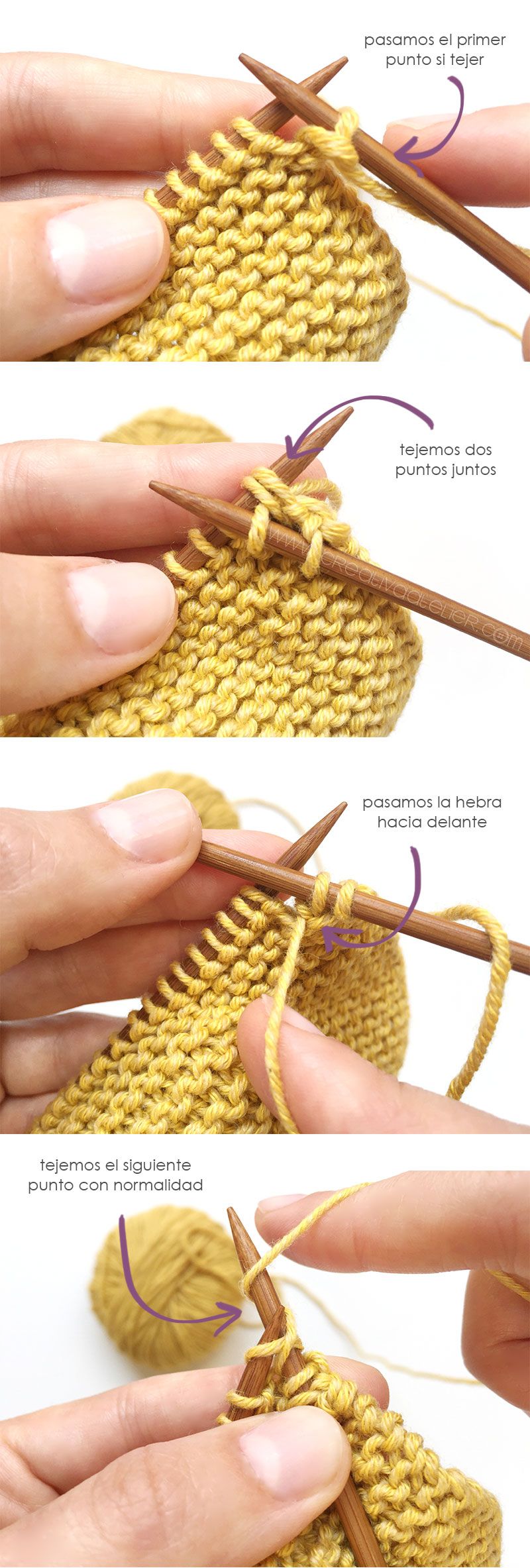 Como hacer un pelele a dos agujas de bebé tejido a punto musgo -Tutorial DIY paso a paso y patrón gratis 