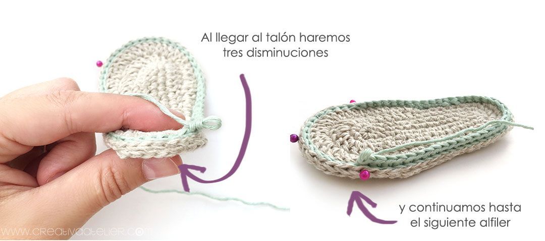 Sandalias de Crochet de bebé MINT - Patrón y tutorial DIY