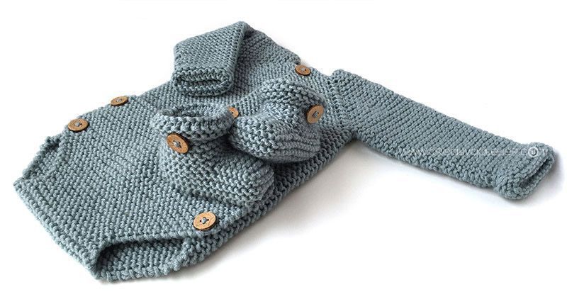 Knitted Baby Booties -Two needle EASY Knitting Pattern & tutorial