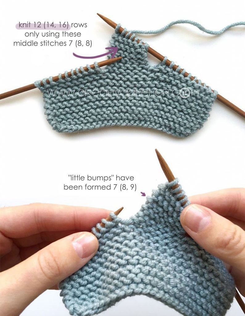 Knitted Baby Booties -Two needle EASY Knitting Pattern & tutorial