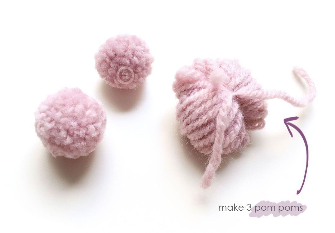 Knitted Baby Hat with Pom pom - Pixie Hat Knitting Pattern & Tutorial
