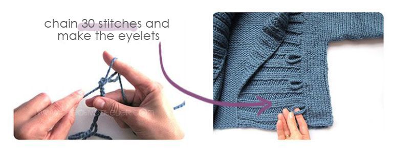 Knitted Baby Jacket crossed in front - Baby Knits - [ EASY Pattern & Tutorial ]