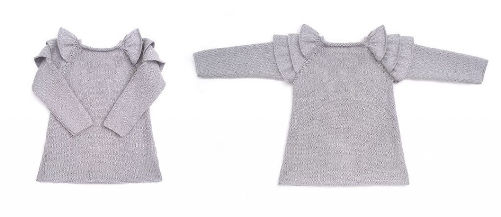 Ruffles Baby Sweater [ Knitting Pattern & Tutorial ] FREE