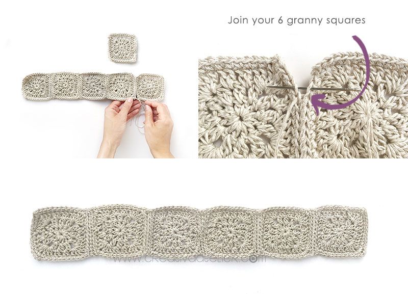 How to crochet a Fabric & Granny Squares Dress - Pattern and Tutorial