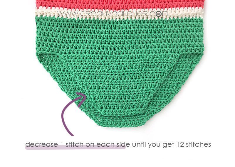 How to make a Watermelon Crochet Romper for baby -Free Pattern and tutorial