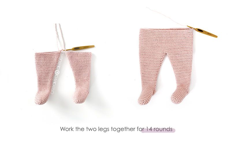 How to make crochet leggings for baby-Free Pattern and tutorial