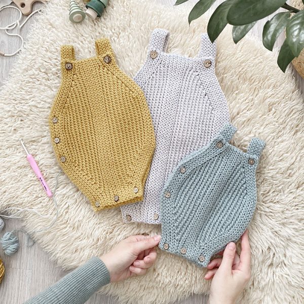 SNAPPY  Baby Crochet Romper Pattern