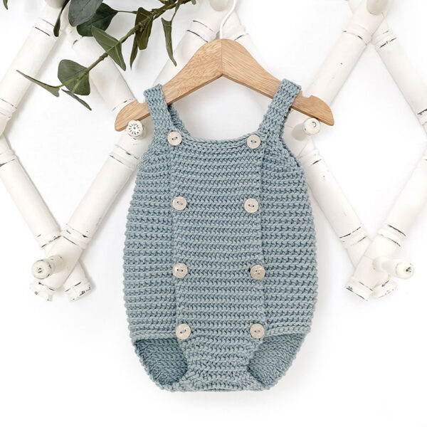 BUTTONY Crochet Romper Pattern