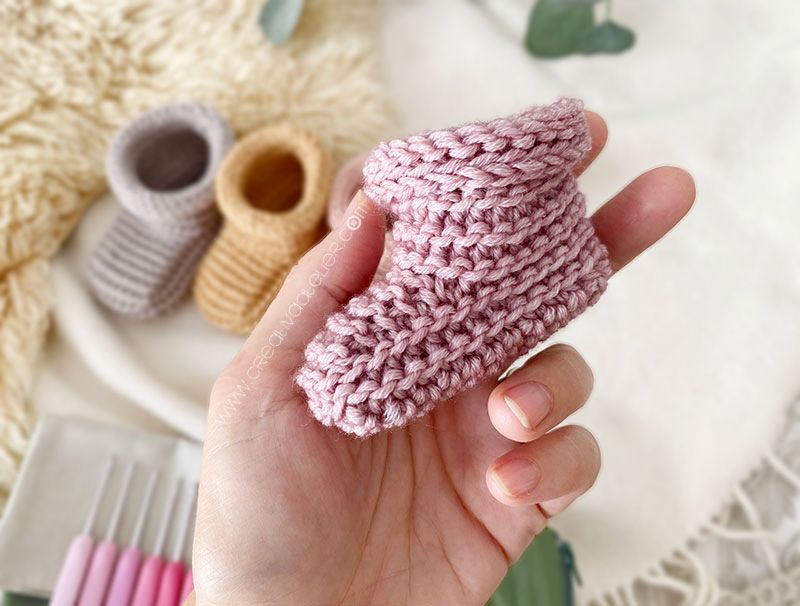 5 tallas - Patrón de Patucos de Crochet TINYTOES - Imagen 4